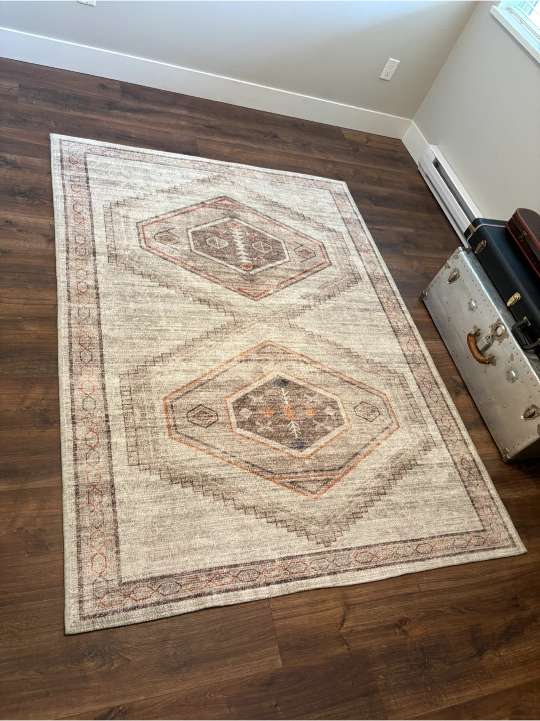 Geometric Diamond Pattern Area Rug