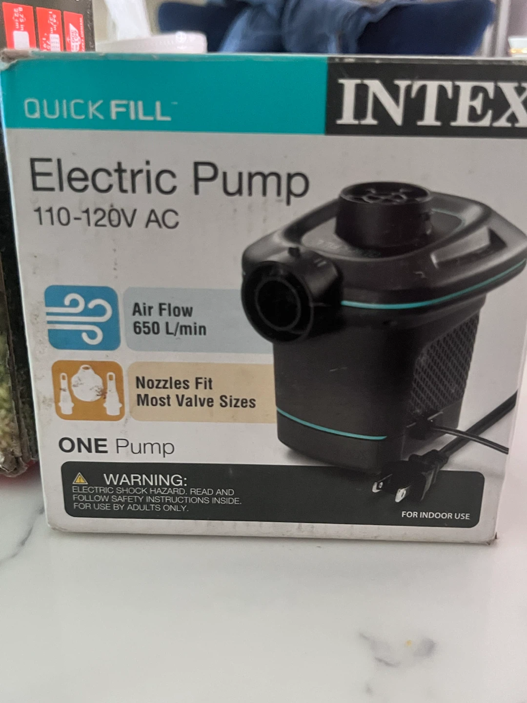 Intex Electric Pump with 650 L/min Air Flow - photo 2