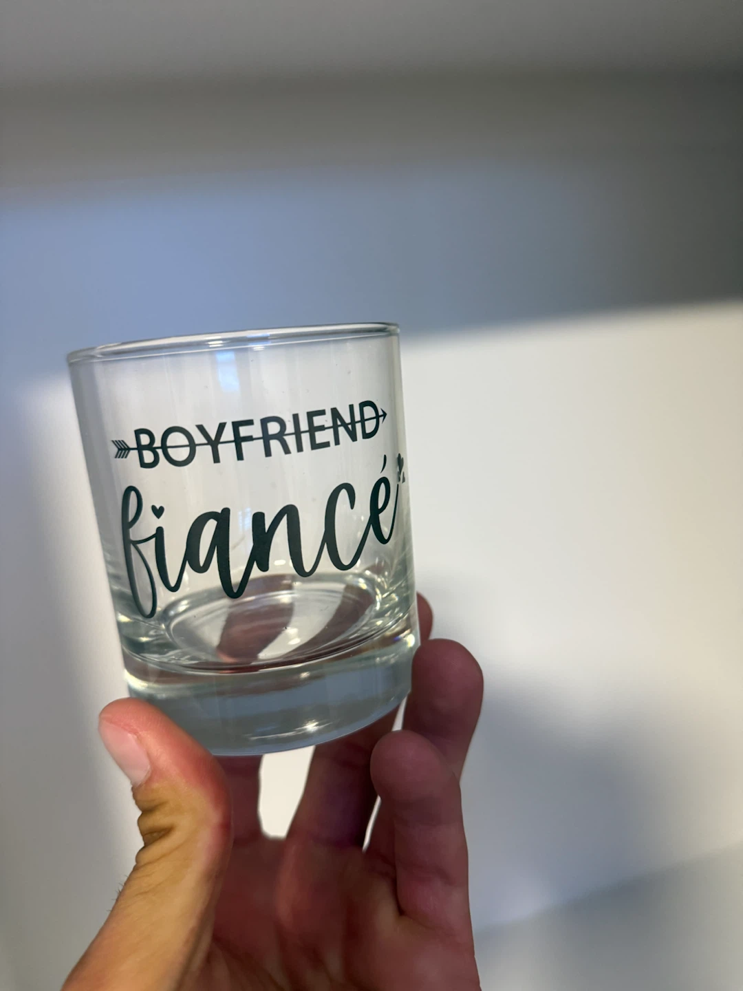 Engagement Gift Set with Glasses and Candles - photo 2