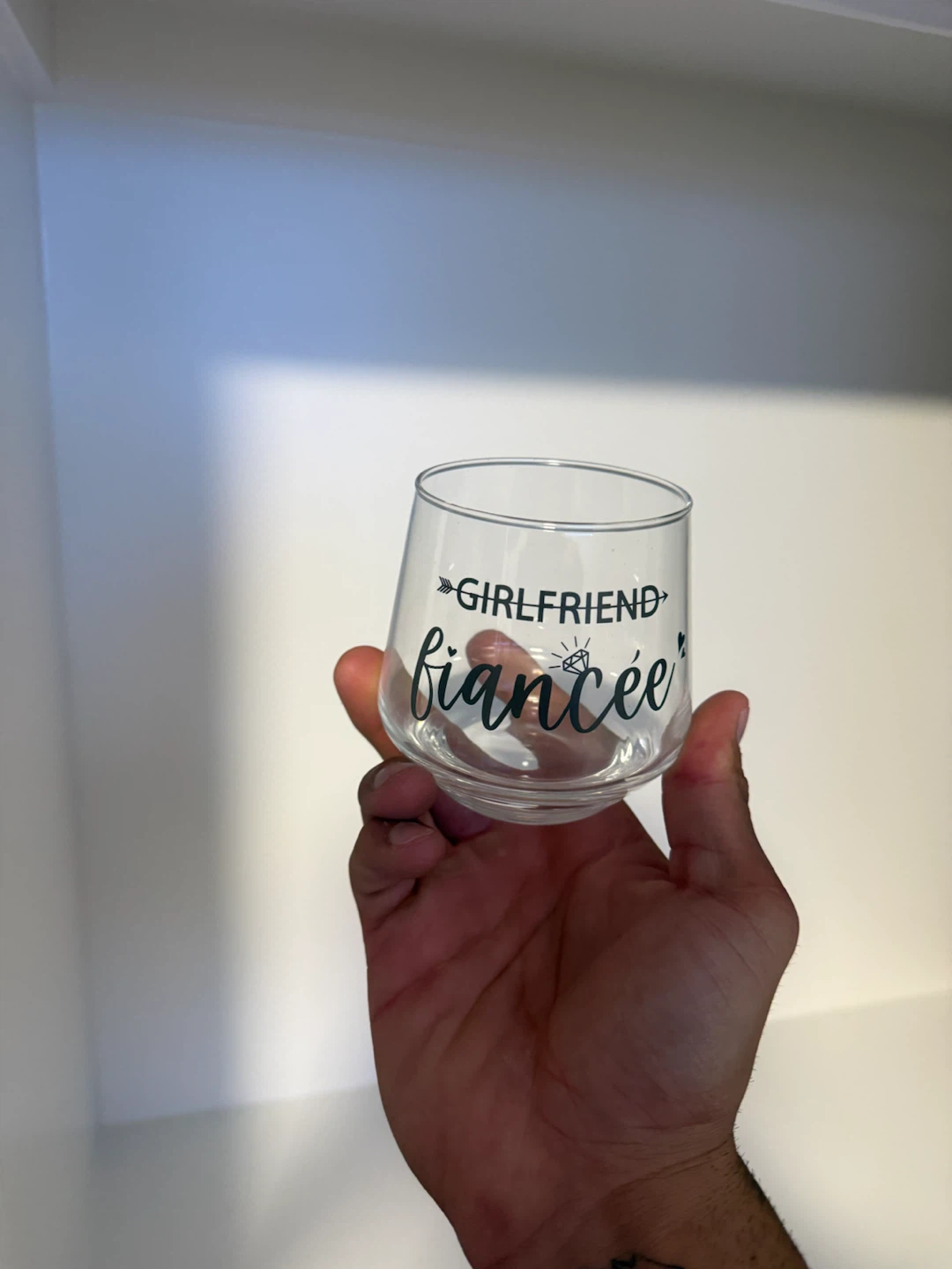 Engagement Gift Set with Glasses and Candles - photo 3
