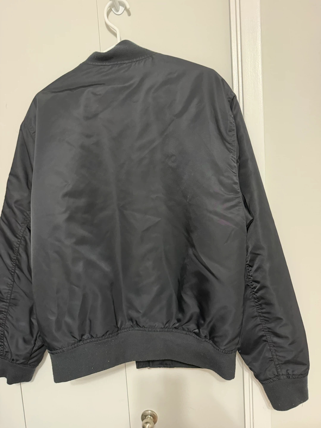 Men’s Abercrombie & Fitch Black Relaxed Bomber Jacket Medium - photo 3