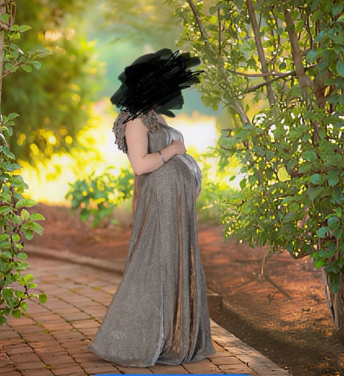 Sparkly Maternity Gown - photo 4
