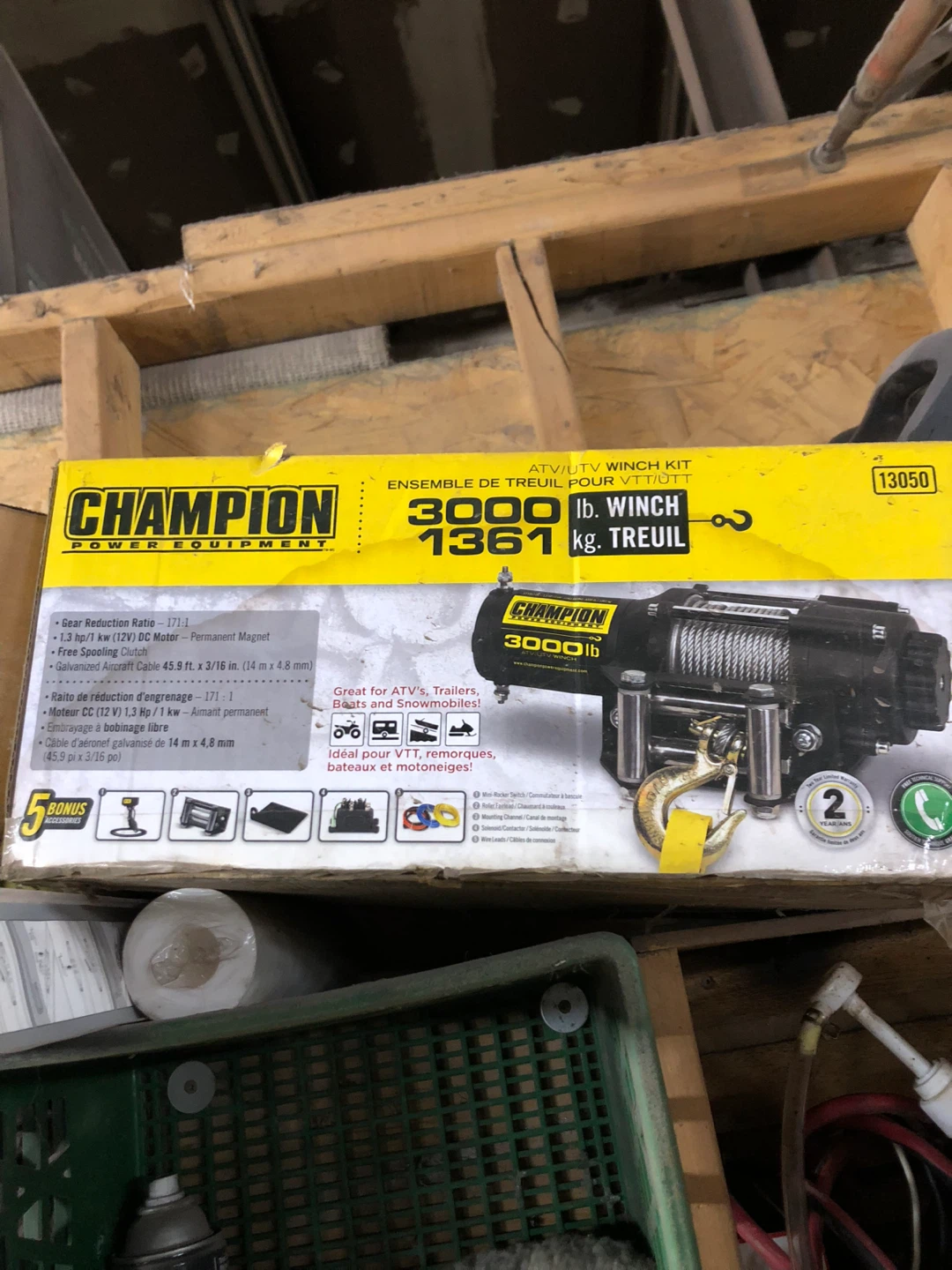 Champion 3000 lb ATV/UTV Winch Kit