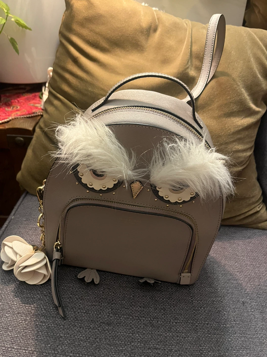 Kate Spade Grey Star Bright Owl Mini Backpack - photo 2