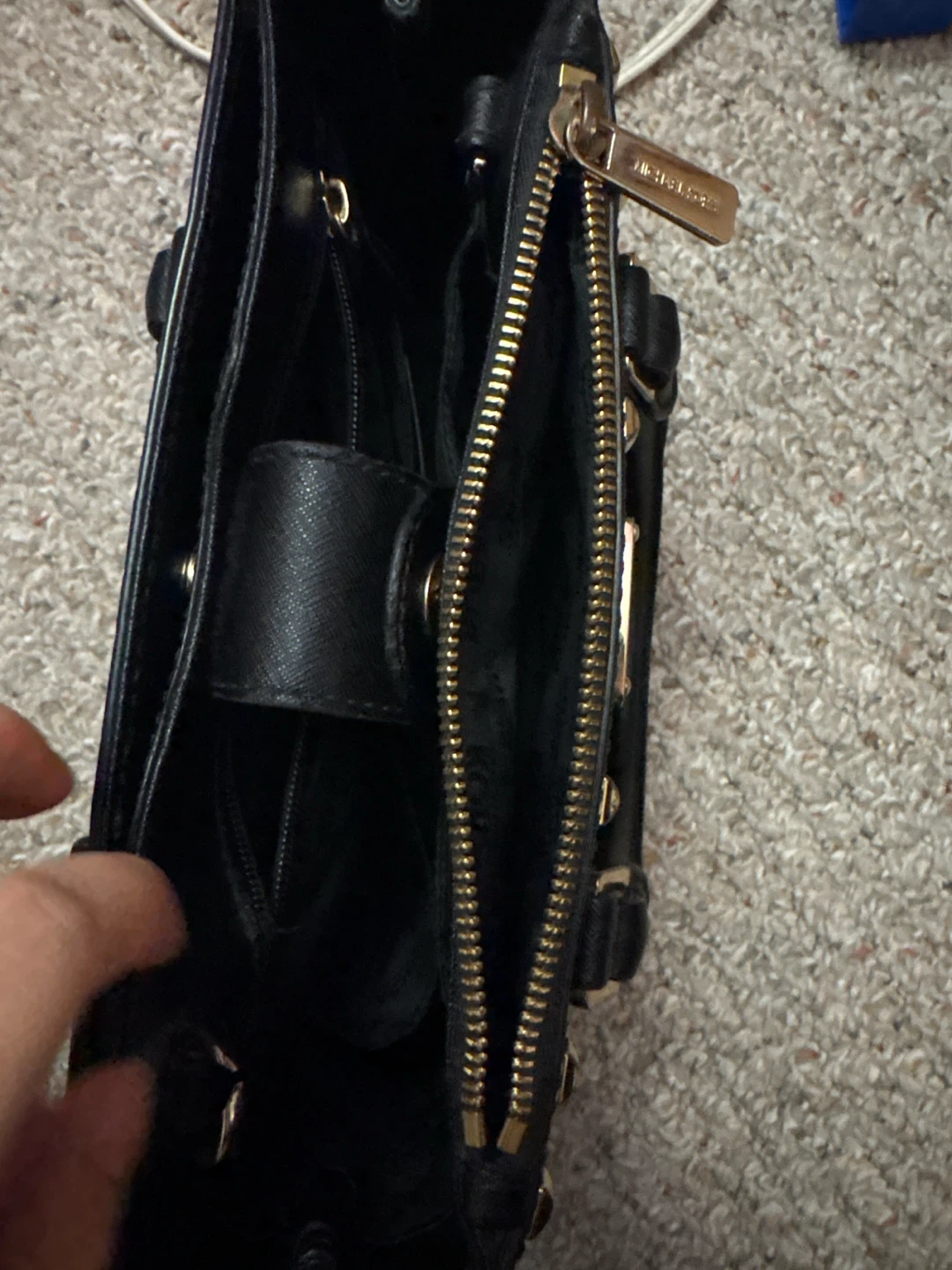 Michael Kors Studded Selma Medium Satchel in Black - photo 4