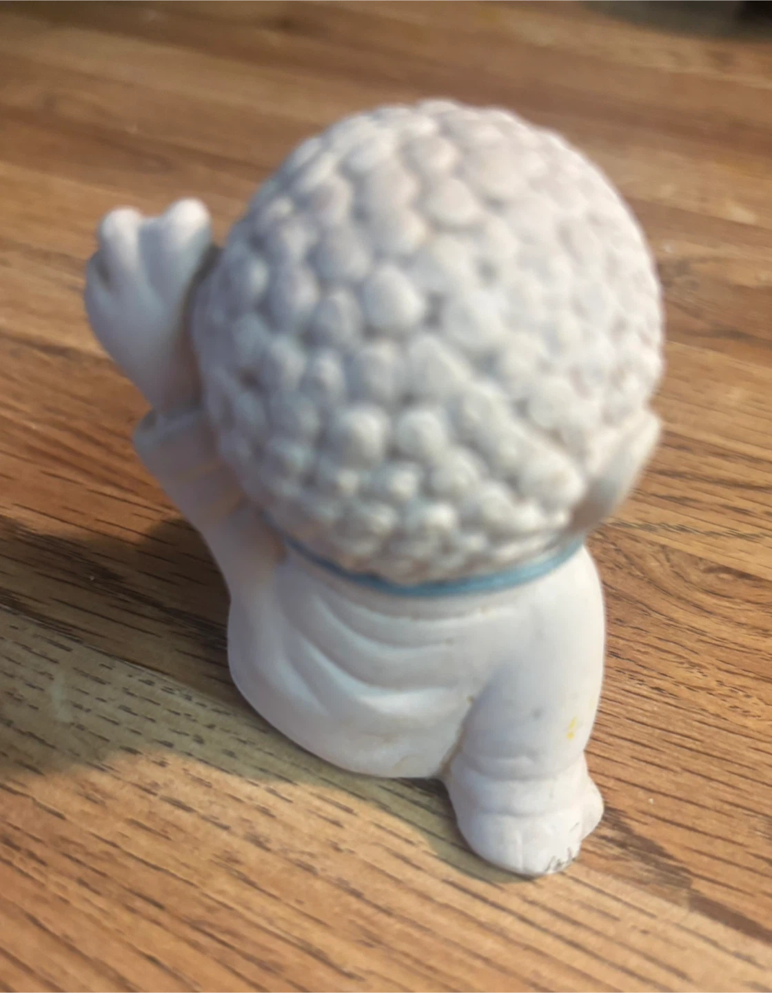 White Buddha Figurine with Peace Necklace - photo 3