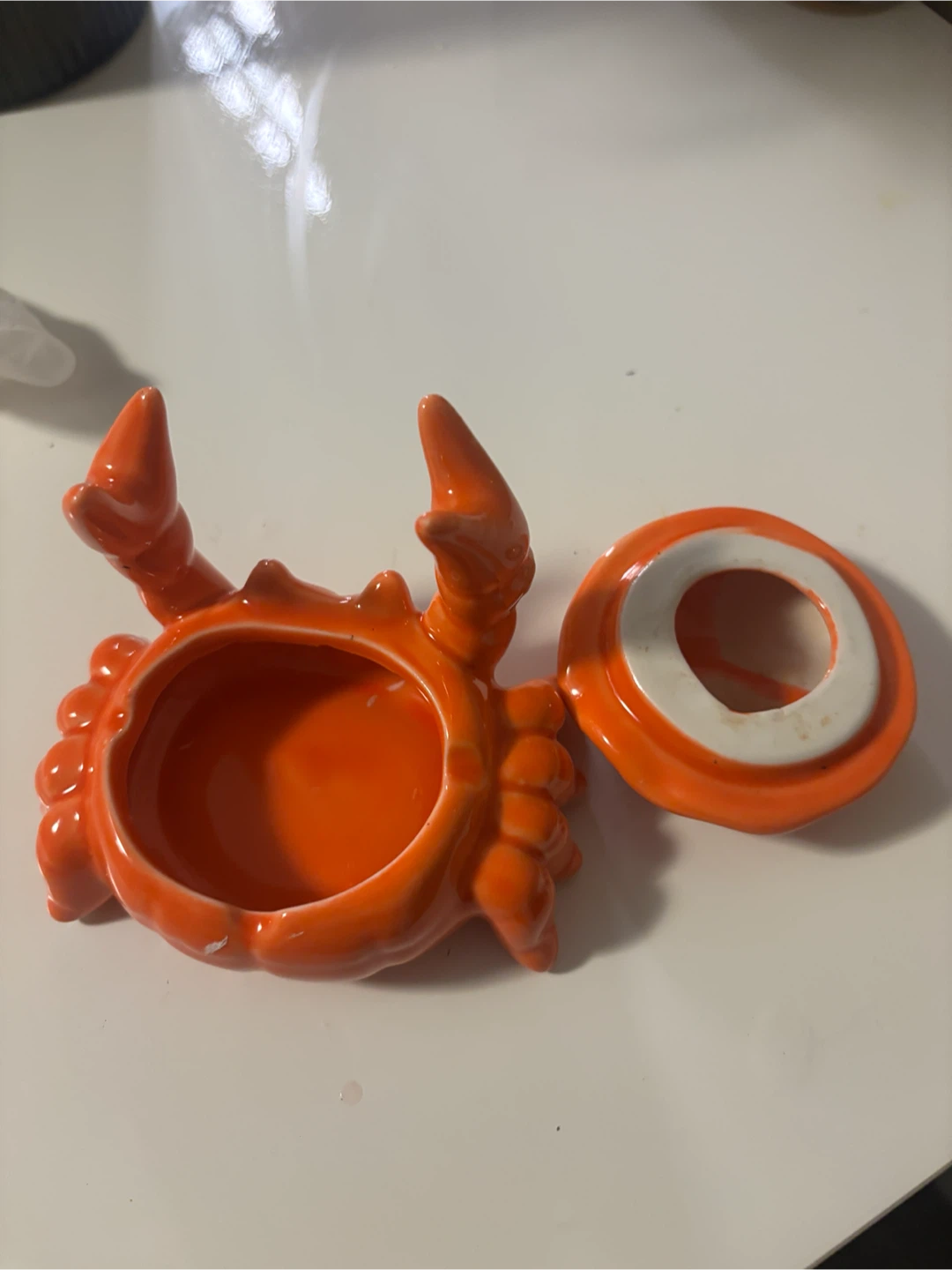 Orange Crab Ceramic Trinket Dish - photo 2