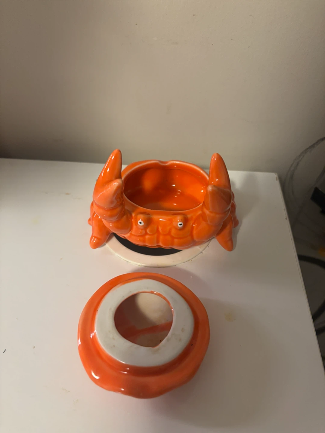 Orange Crab Ceramic Trinket Dish - photo 3
