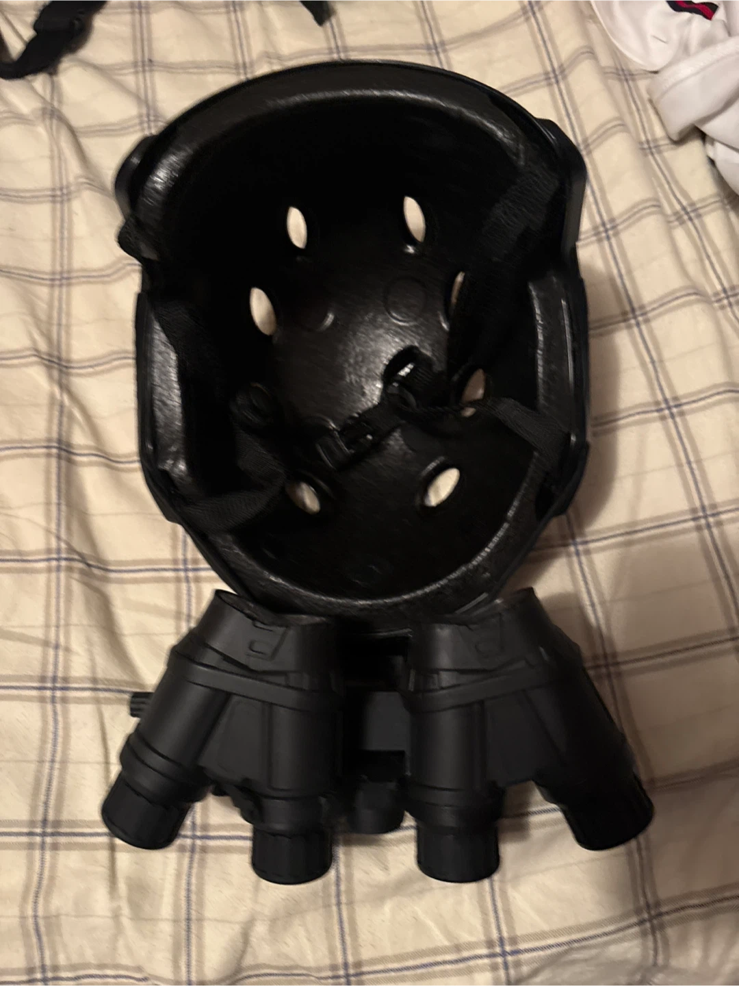 Black tactical helmet with quad night vision goggles - photo 2