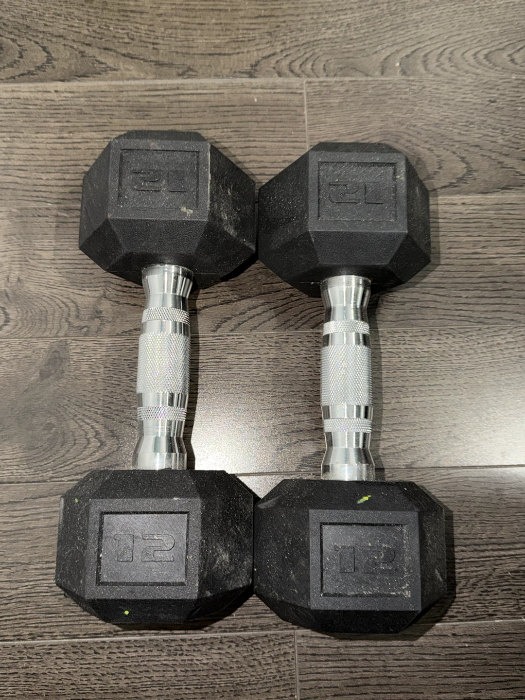Two 12lb Dumbbells