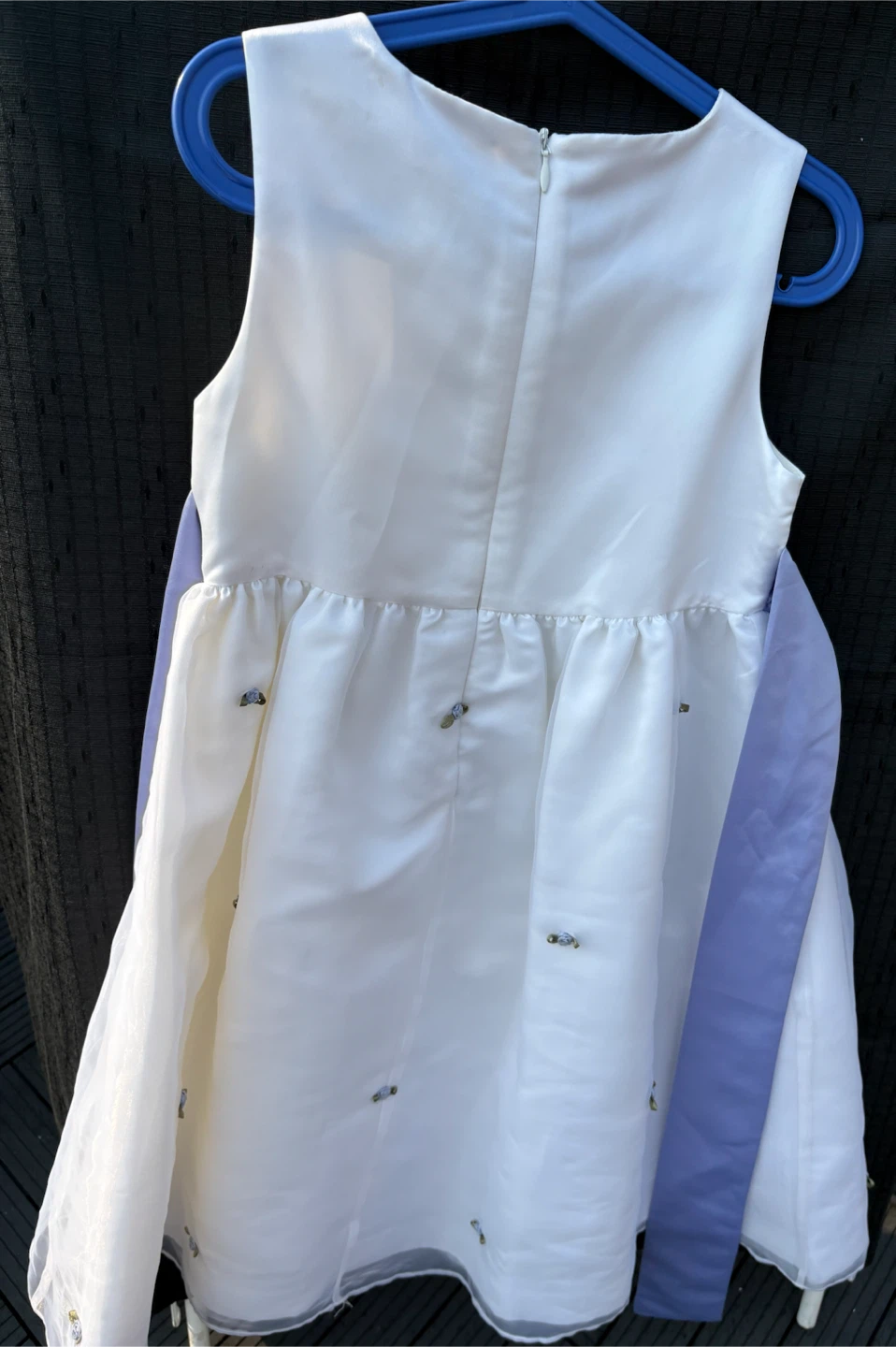 Charter Club White Flower Girl Dress Size 8 - photo 2