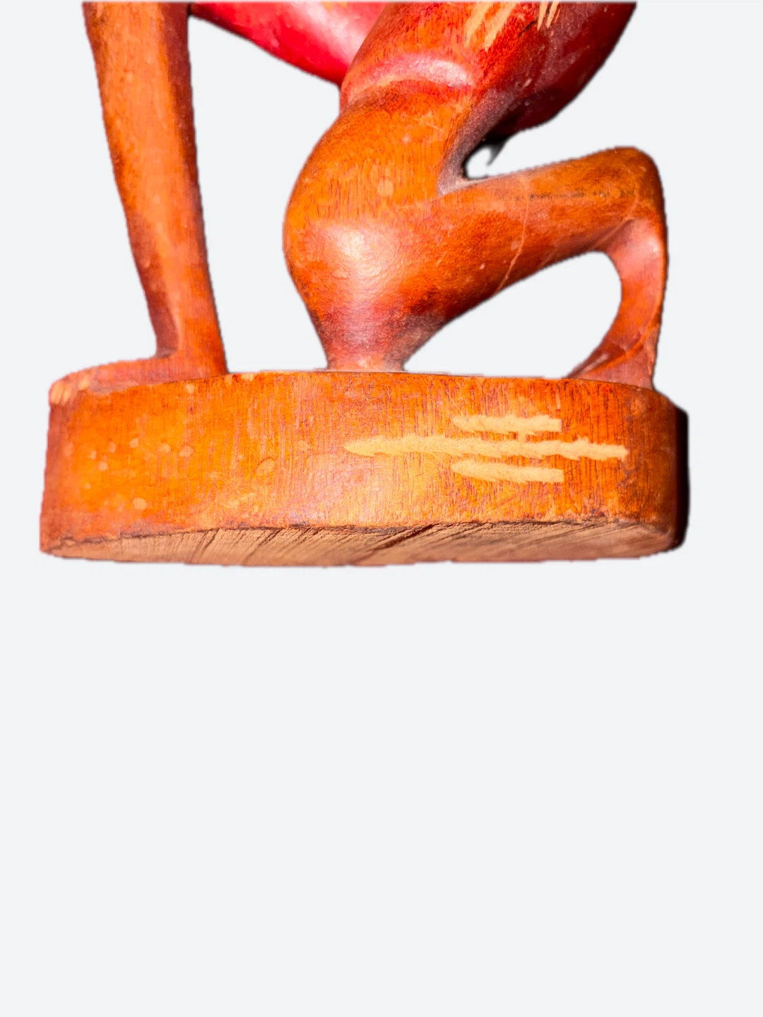 Wooden Figurine of Woman Carrying Pot - photo 3