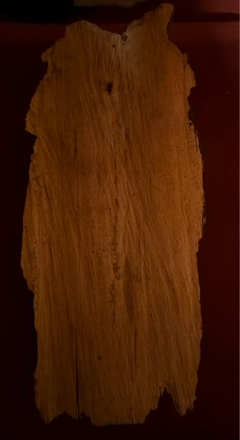 Carved Wooden Face Mask with Pipe - photo 2