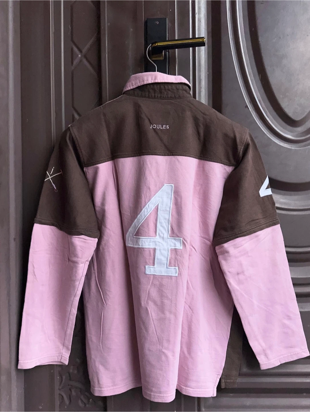 Joules Rugby long sleeve polo  - Pink & Brown - photo 2