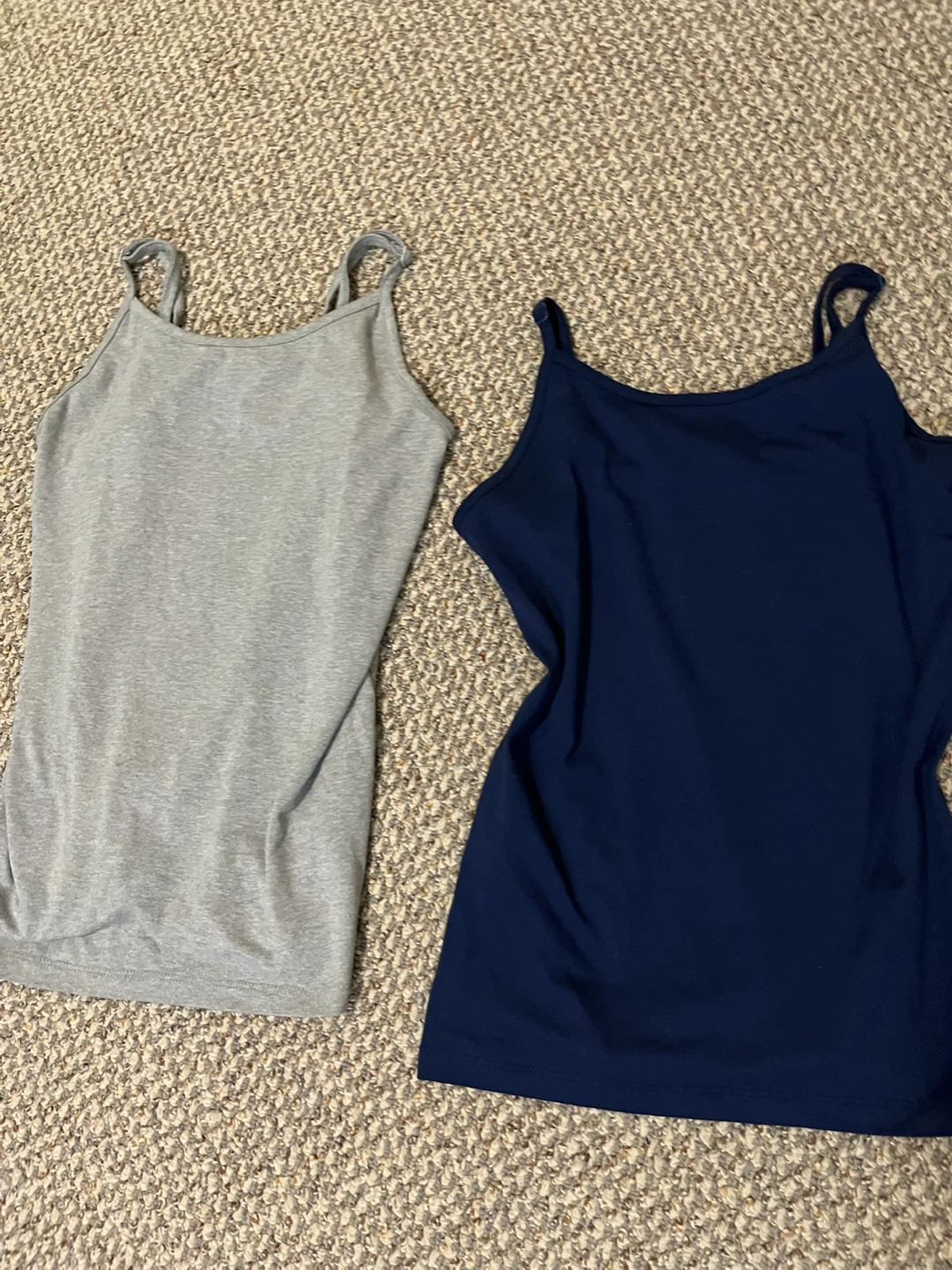 Two Camisoles - Grey and Navy