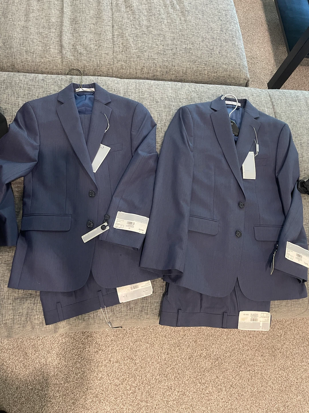 Black and Blue Suits with Pants