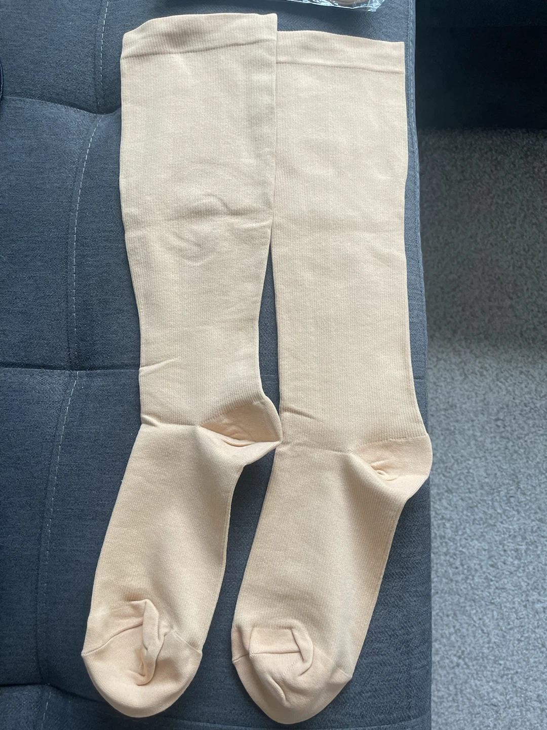 Beige Knee-High Compression Socks - photo 2