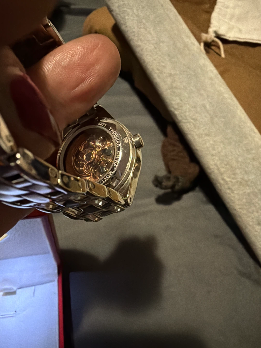 Automatic Skeleton Watch in Presentation Box - photo 3