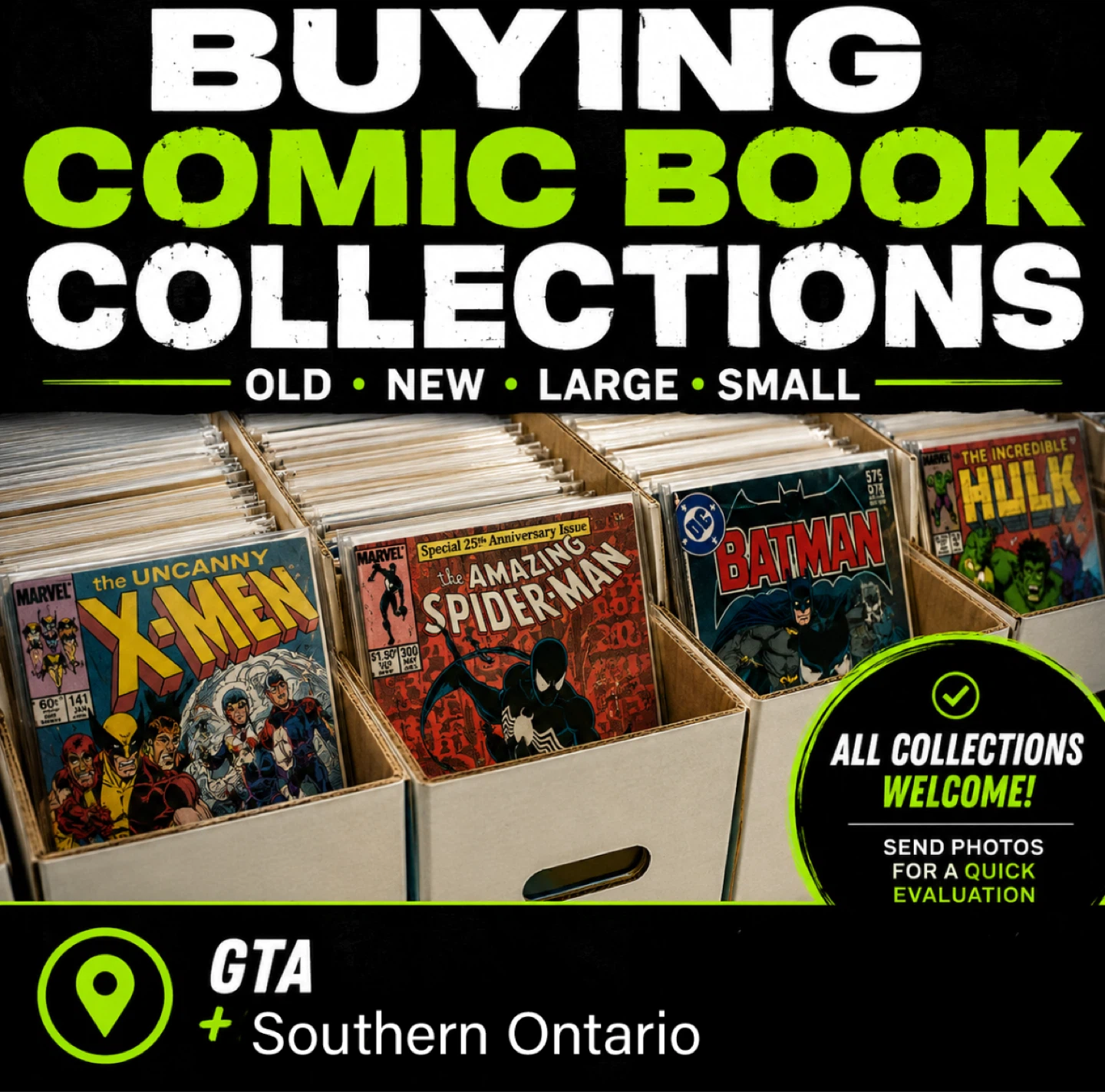 BUYING COMIC BOOK COLLECTIONS | GTA + SOUTHERN ONTARIO