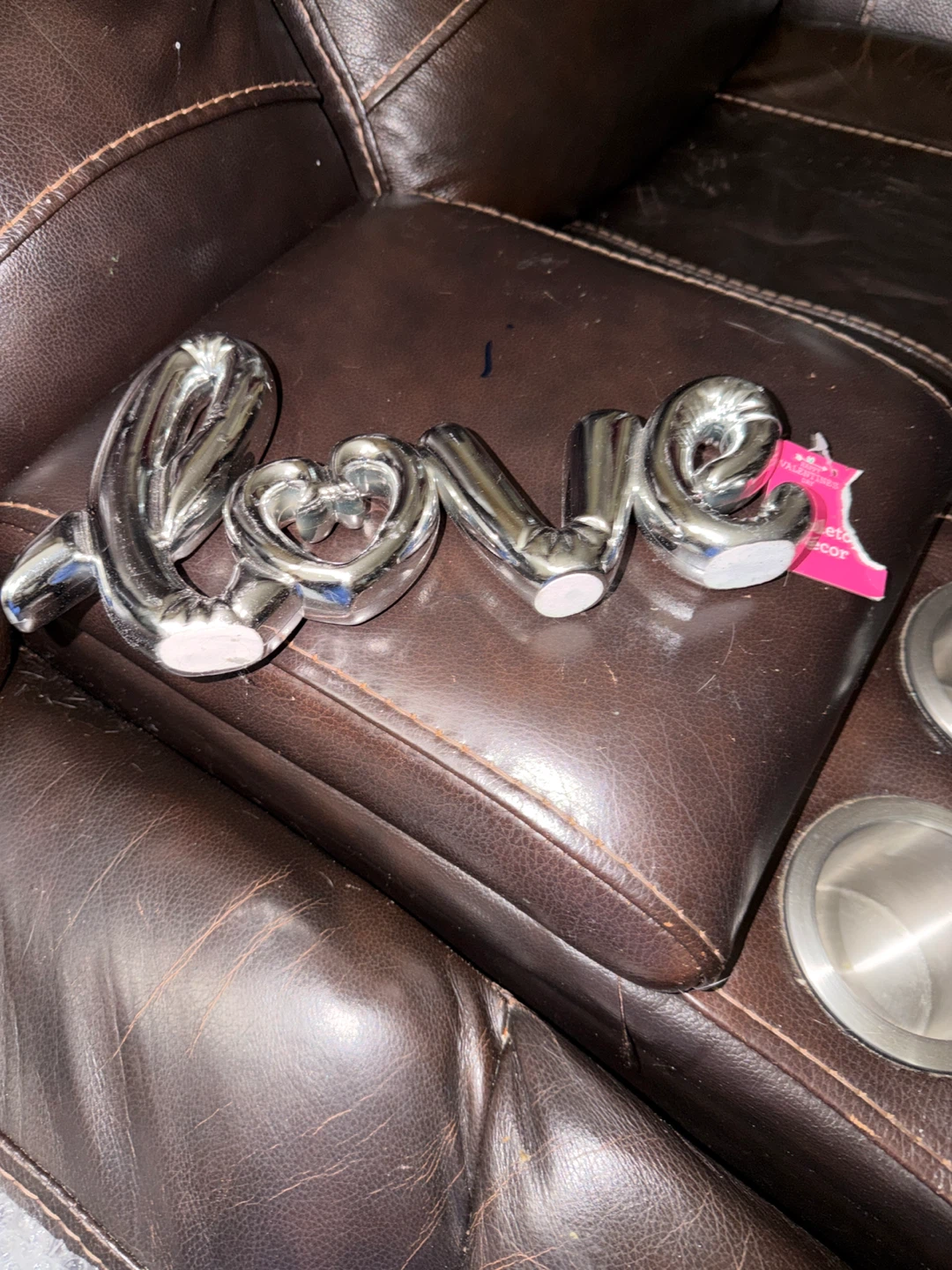 Silver LOVE Tabletop Decor