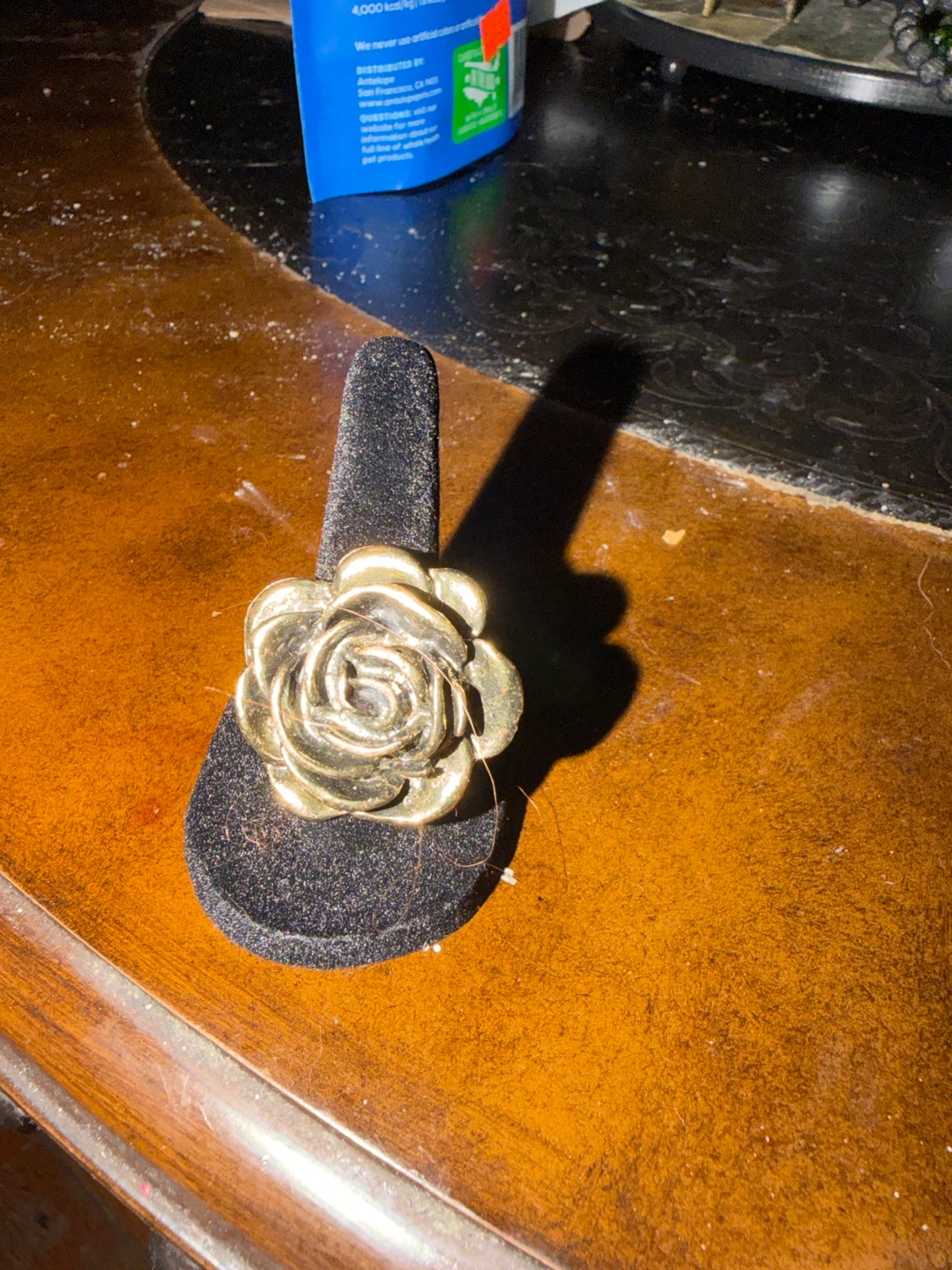 Rose Ring on Display Stand