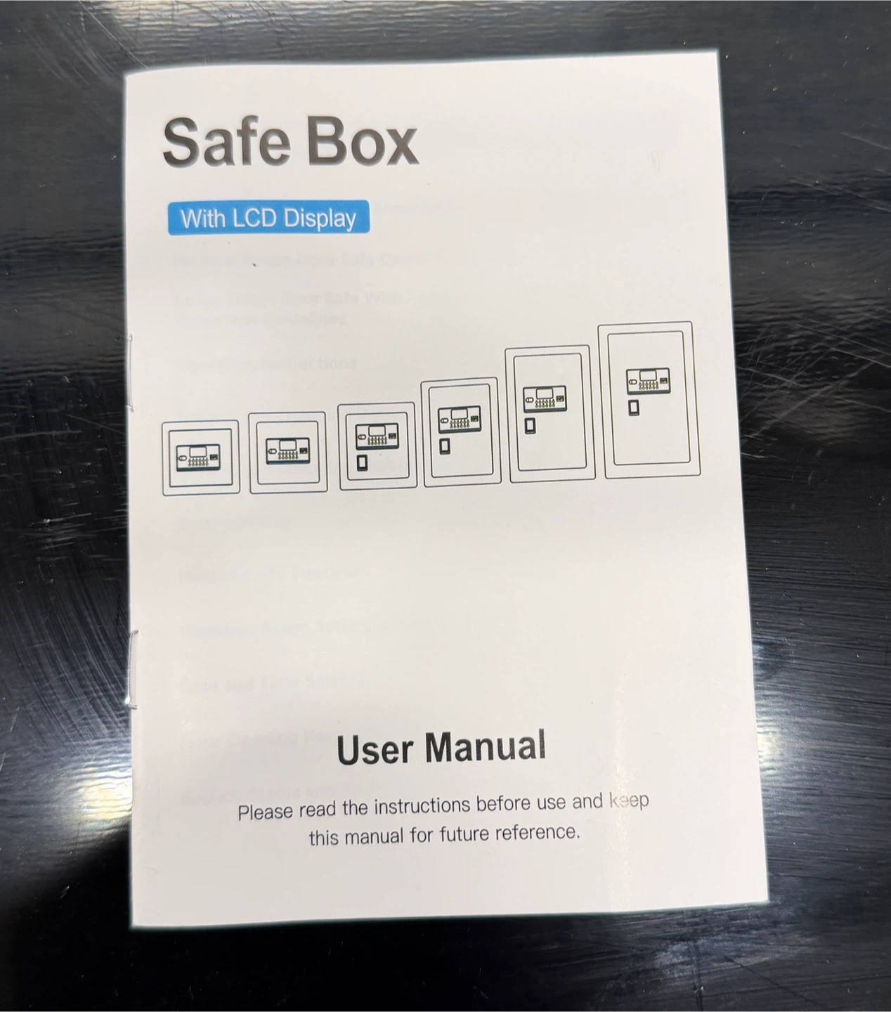 Digital Electronic Safe Box w/ LCD Display + Keys – 13.5” Wide - photo 5