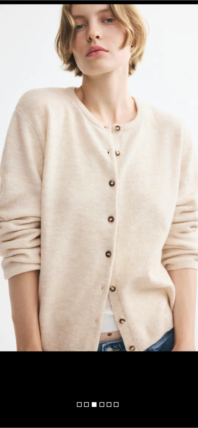 Cream Button-Up Cardigan - photo 3