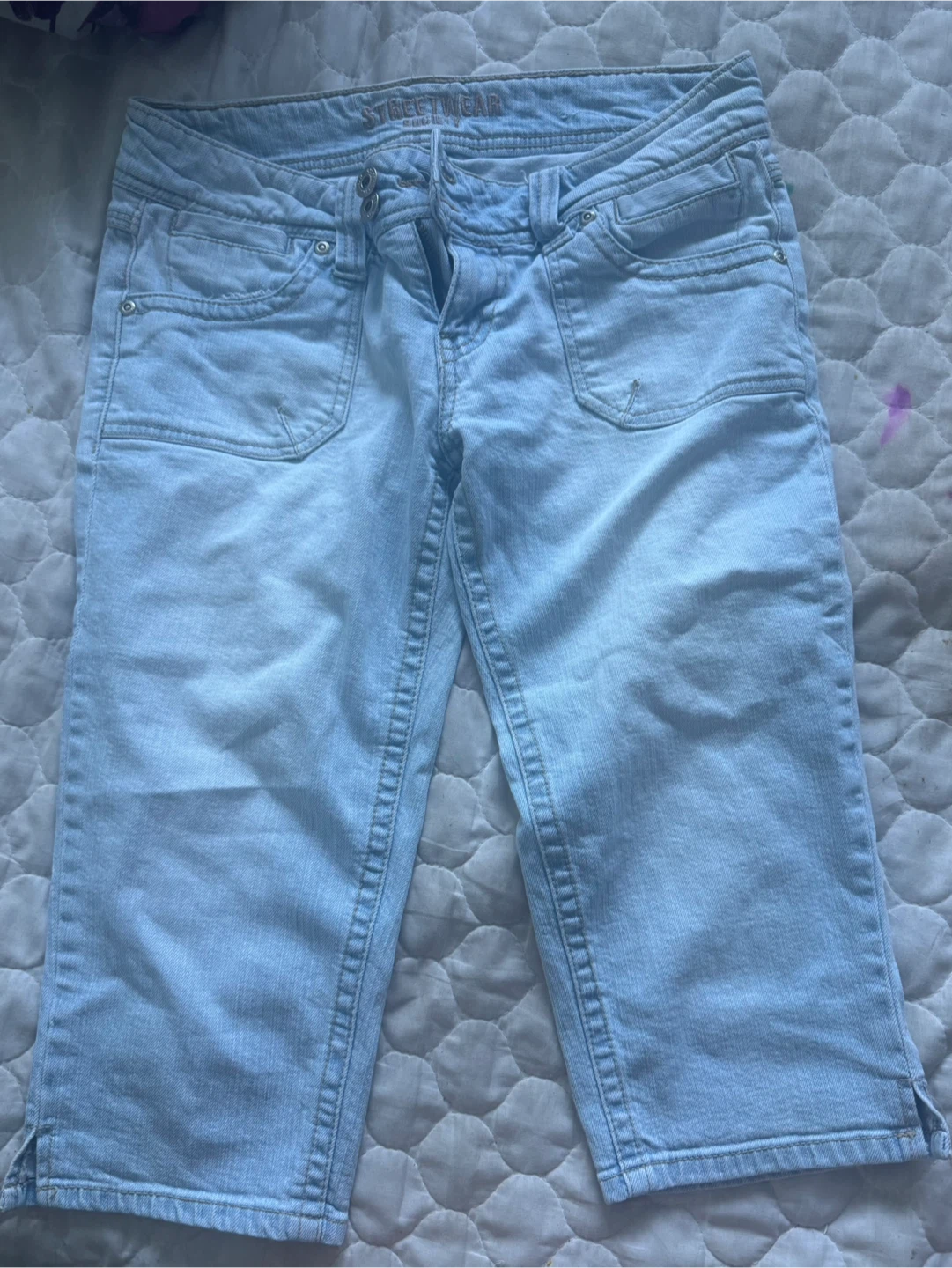 Streetwear Society Women's Denim Capris Size 7 - photo 2