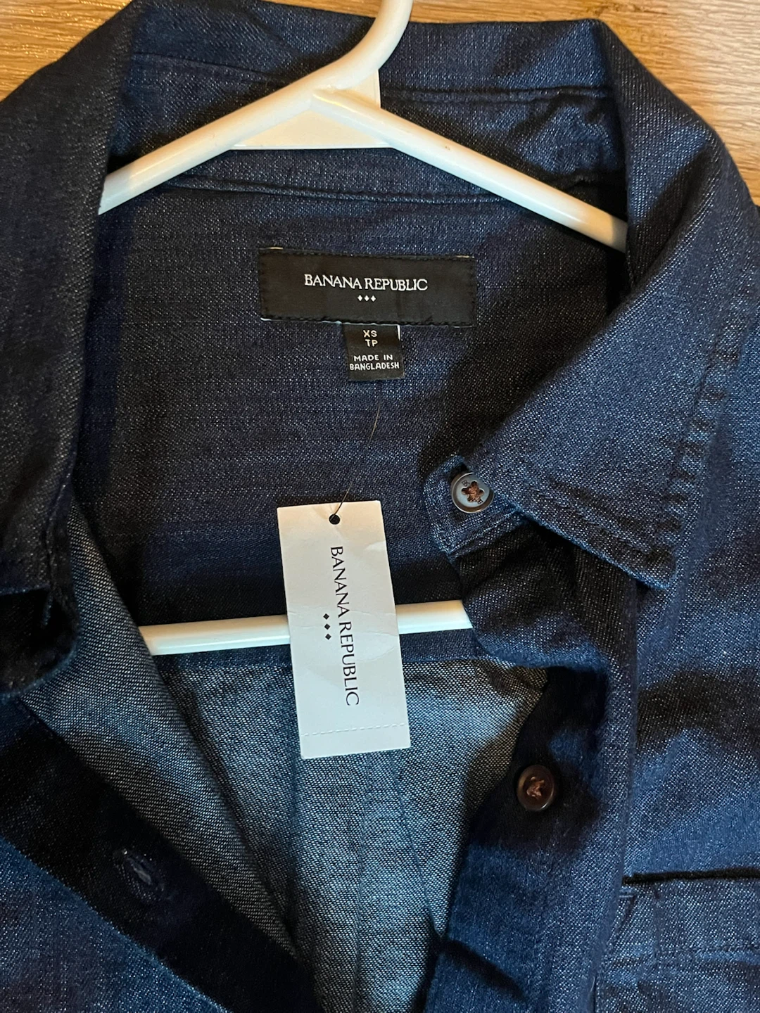 XS long sleeve denim button up - photo 4