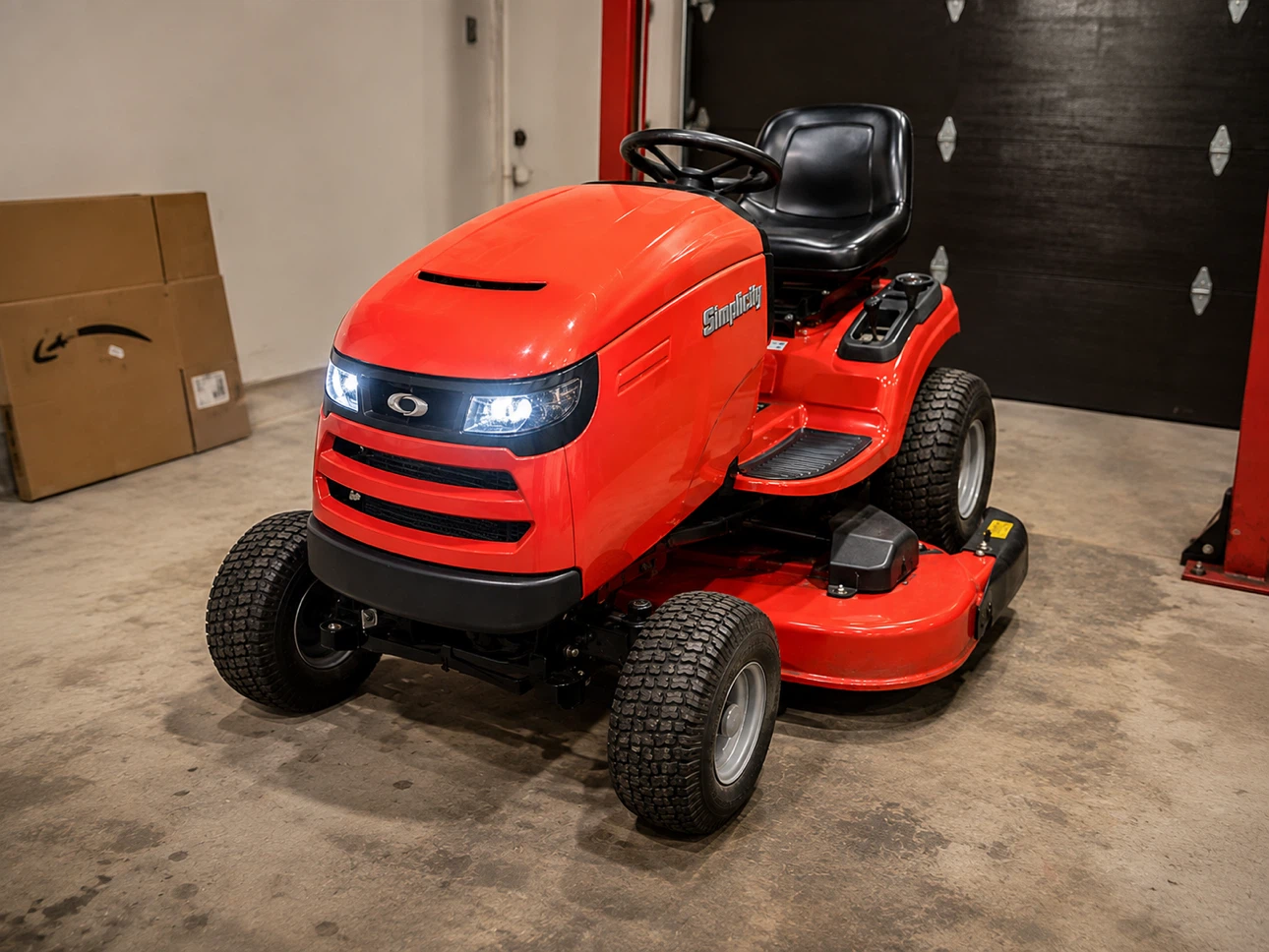 Simplicity Riding Lawn Mower - Red