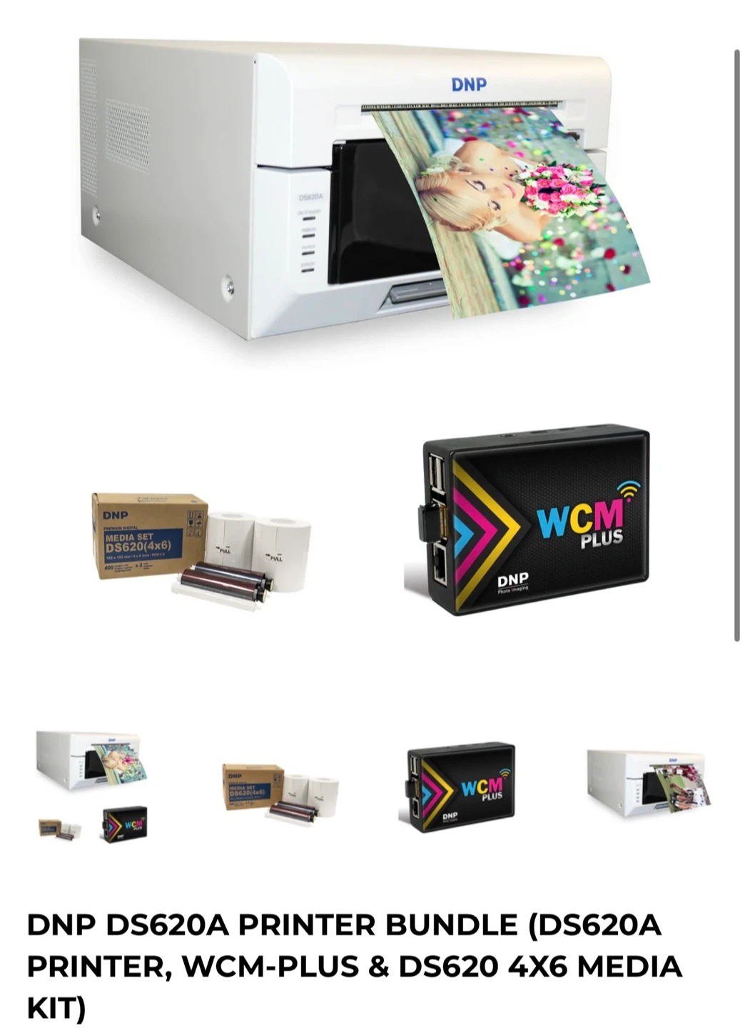 DNP DS620A Photo Printer, WCM-PLUS & 4X6 MEDIA KIT) - photo 2