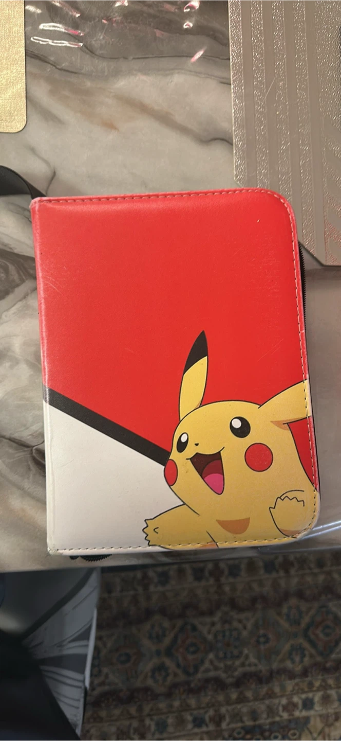 Pokemon Cards 300+ within two Pikachu Trading Card Binder Album