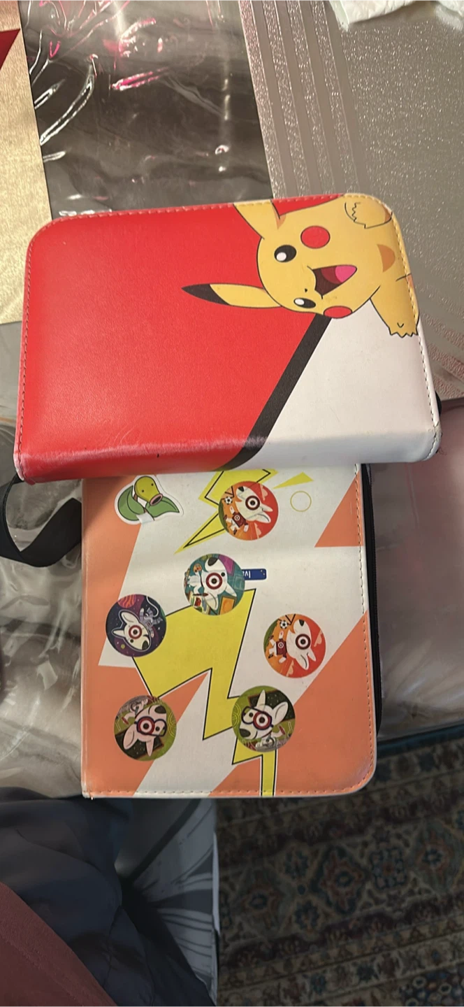Pokemon Cards 300+ within two Pikachu Trading Card Binder Album - photo 2