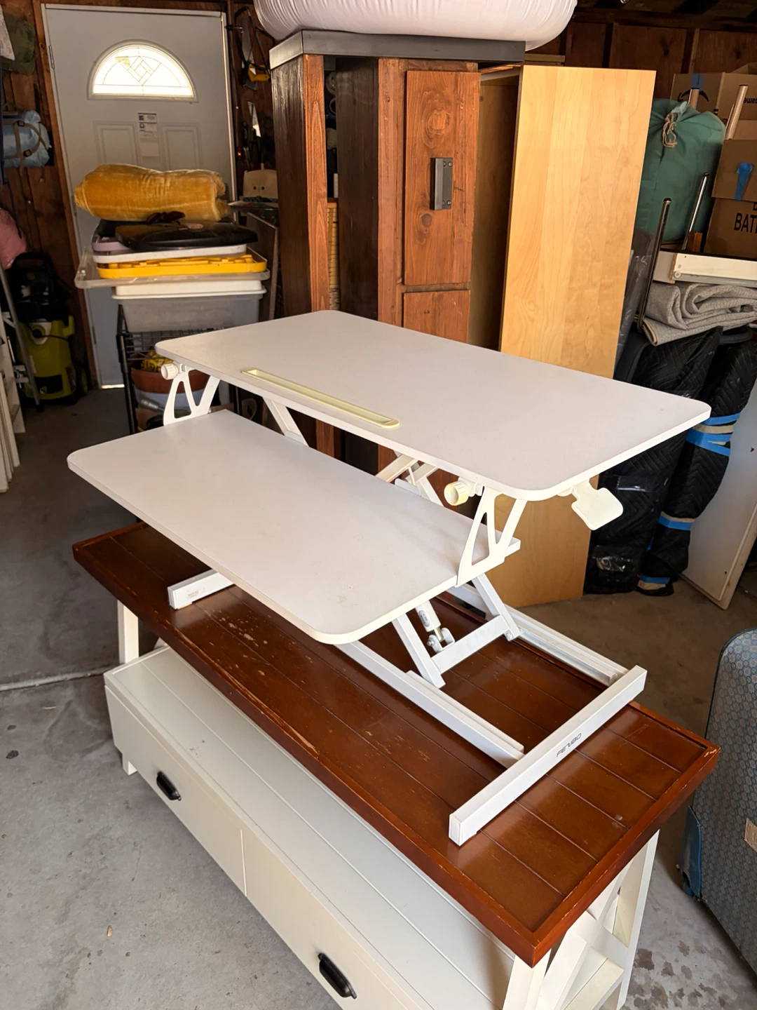 Fezibo White Standing Desk Converter