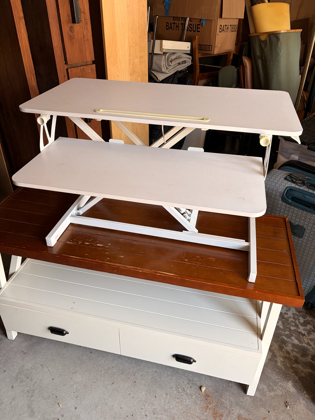 Fezibo White Standing Desk Converter - photo 2