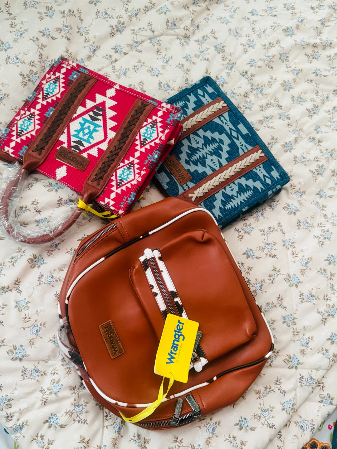 Wrangler Western Backpack and Tote Bag Set