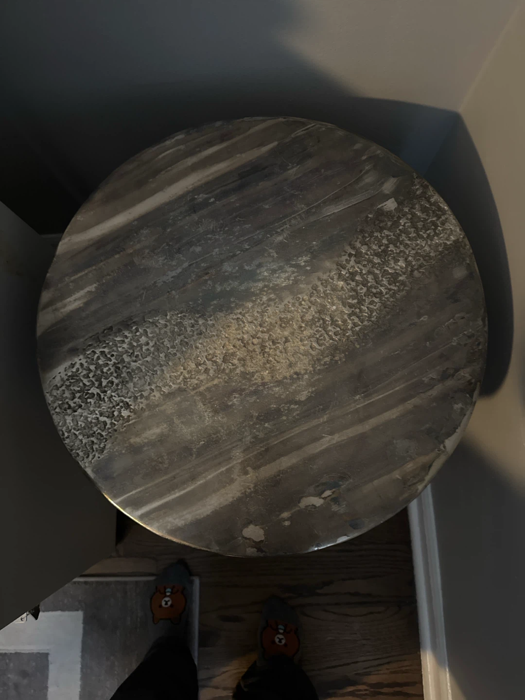 Round Metal Side Table - photo 2