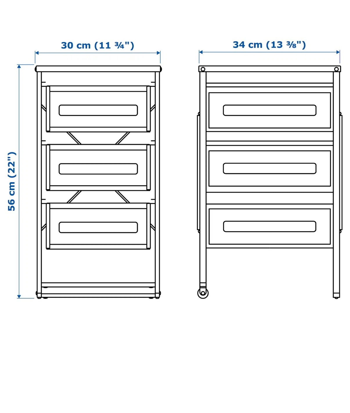 IKEA Lennart Drawer Unit White - photo 2