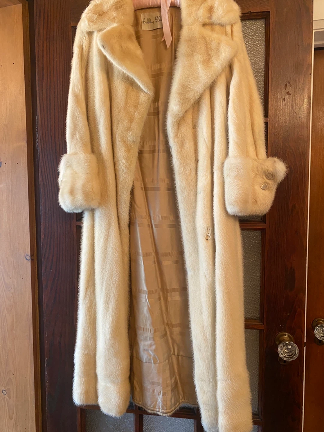 Bobby Bloom cream fur coat