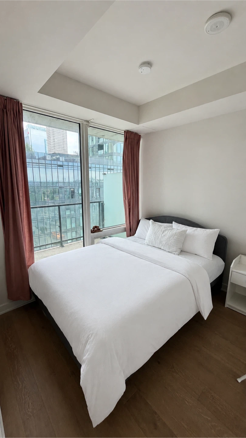 Queen Size Bed Frame with Upholstered Headboard