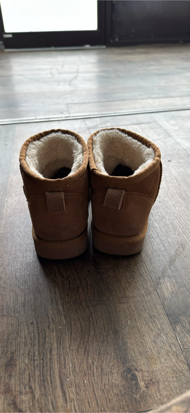 Chestnut Faux Suede Mini Boots Size 39 - photo 2