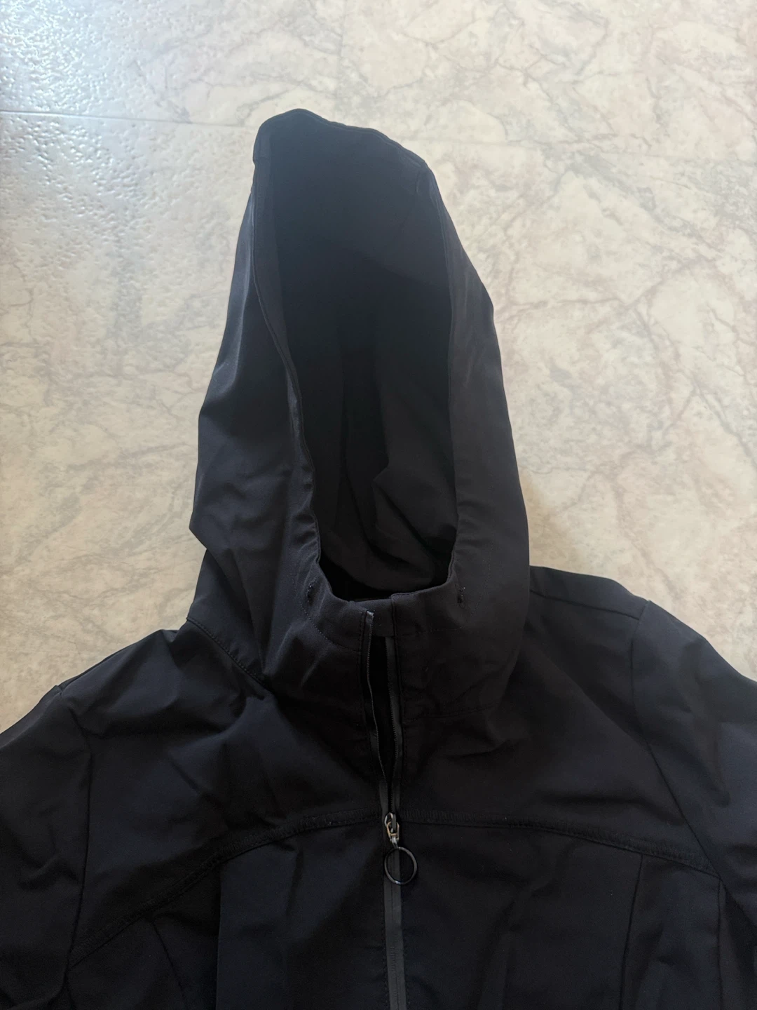 Zara black cropped windbreaker jacket size medium - photo 3