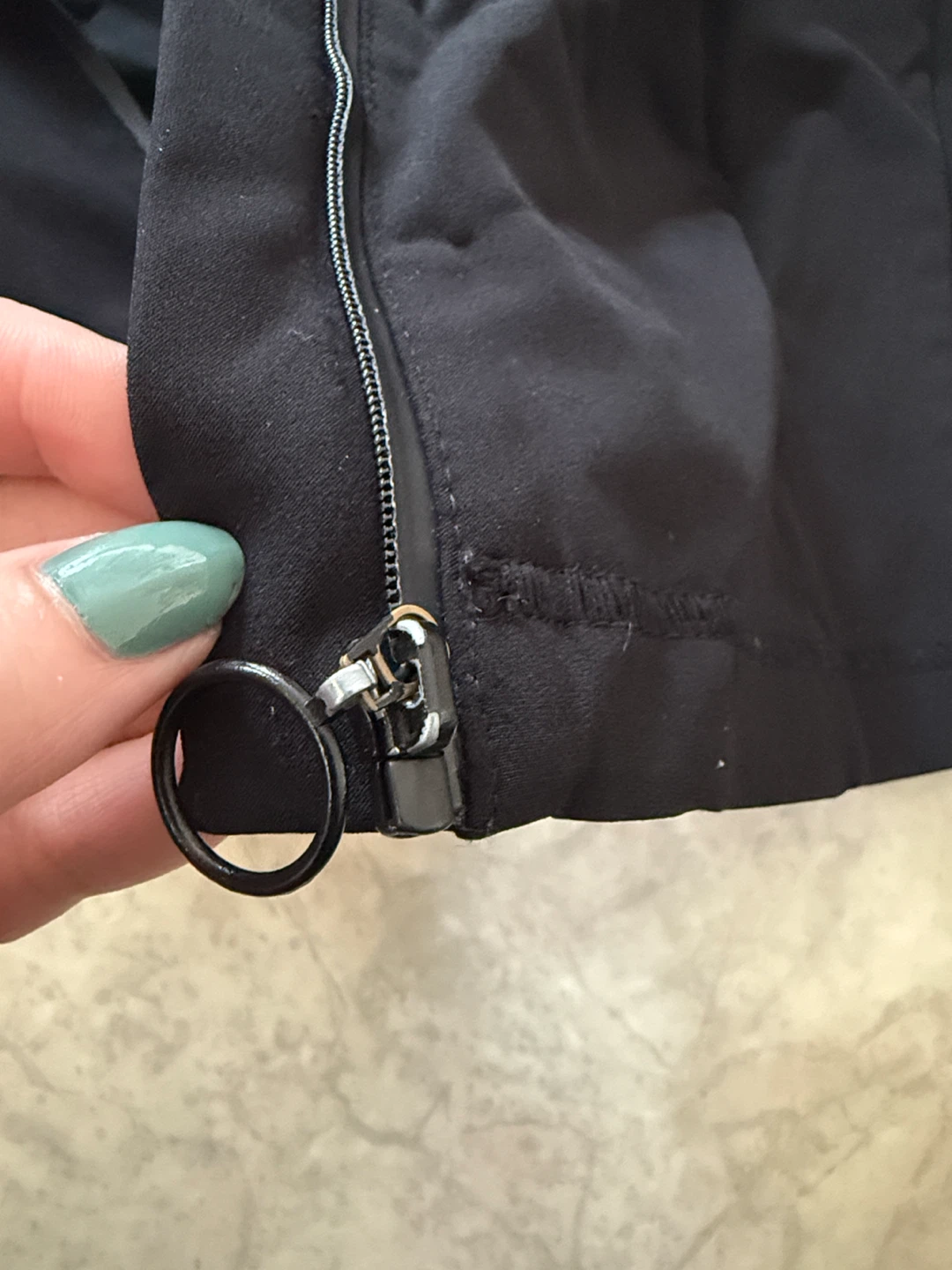 Zara black cropped windbreaker jacket size medium - photo 5