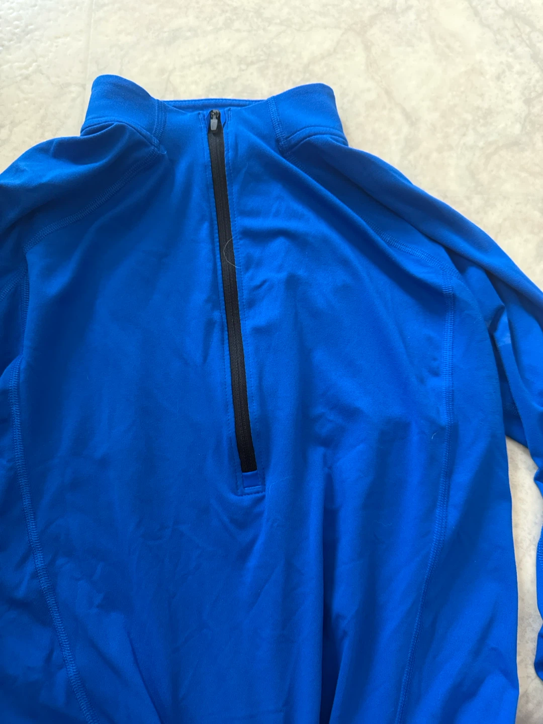 Under Armour Blue Run Quarter Zip Top Medium - photo 3
