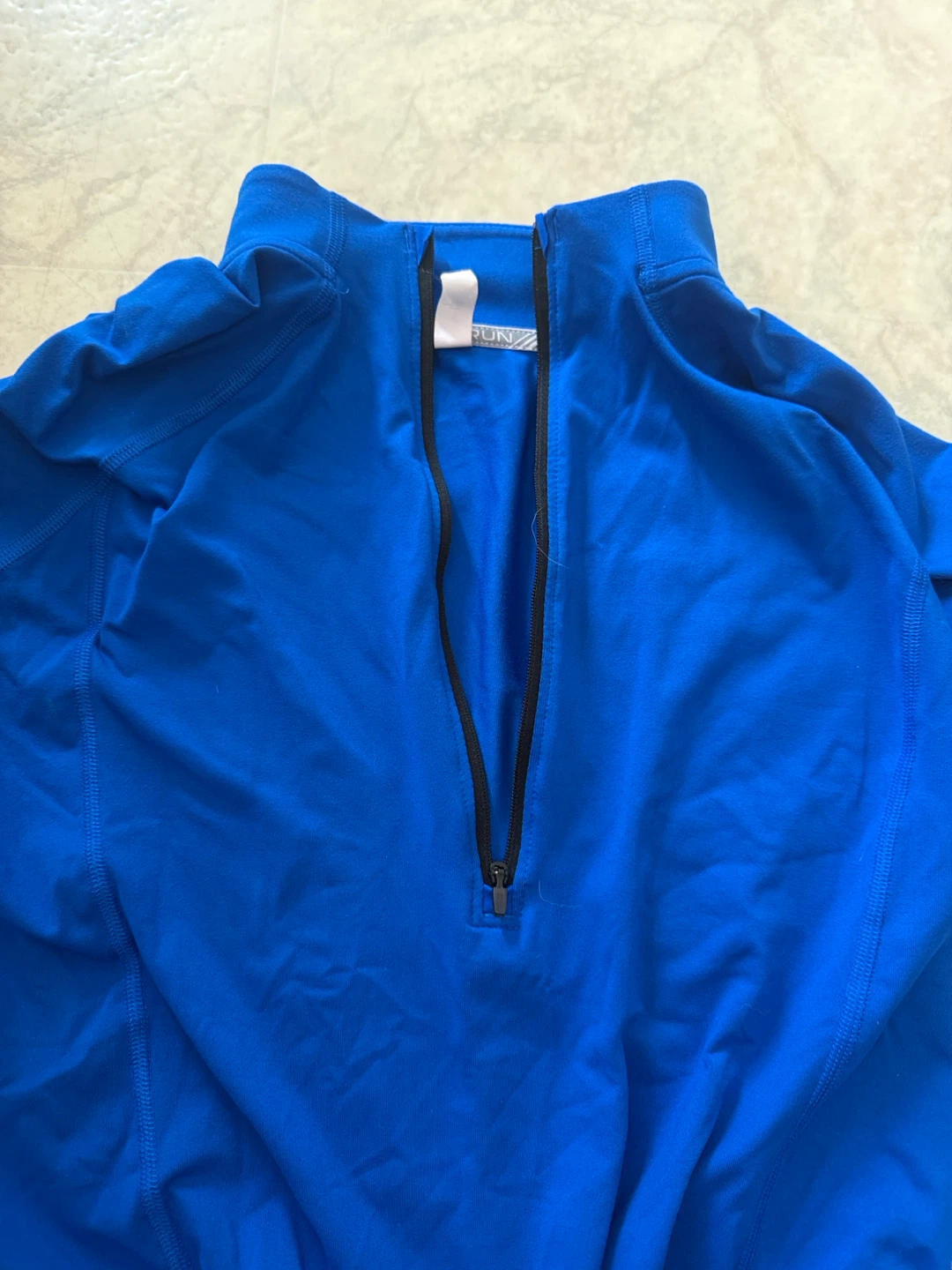 Under Armour Blue Run Quarter Zip Top Medium - photo 4