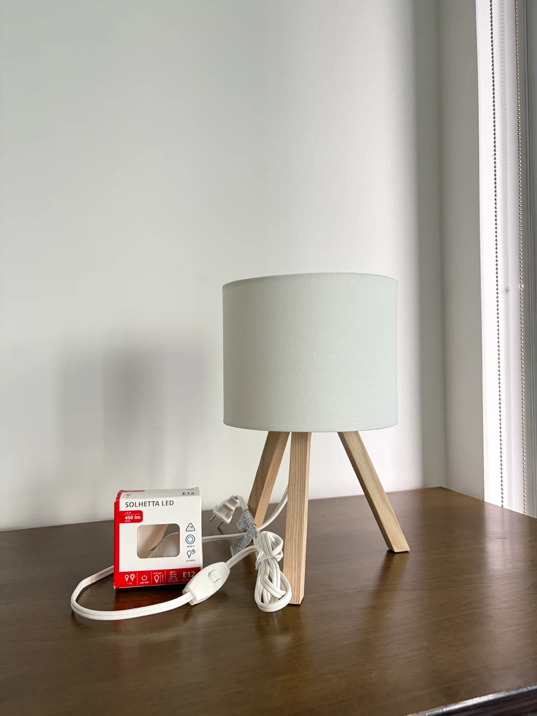 IKEA Lamp with LED Bulb