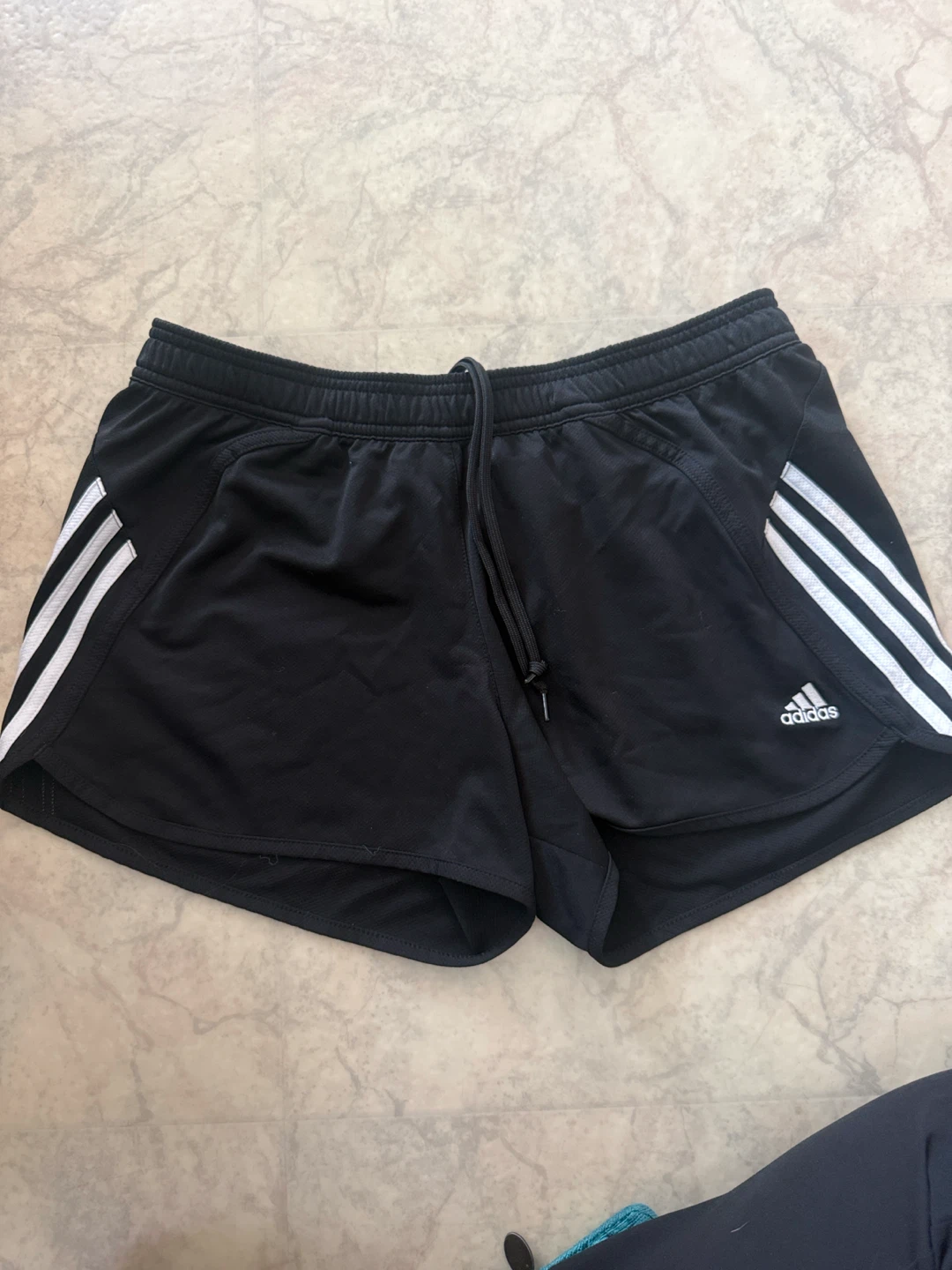 Adidas black shorts size medium