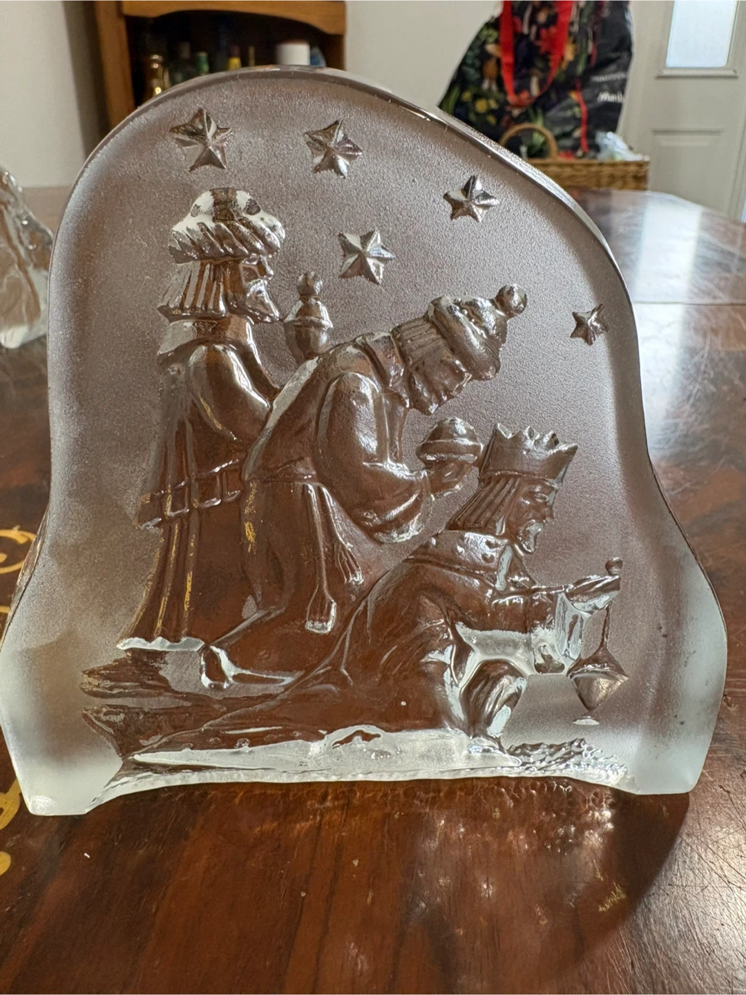 Clear Glass Three Wise Men Nativity Plaque - photo 4