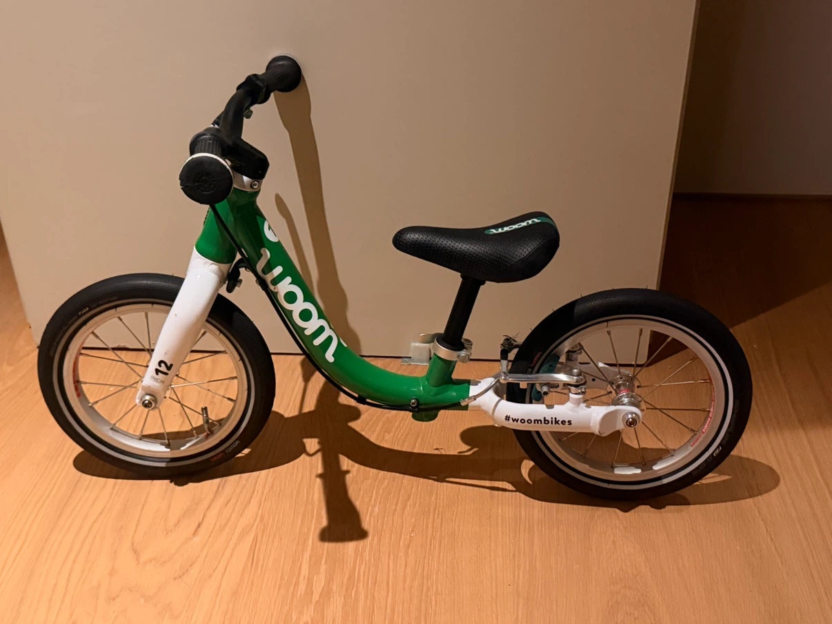 Woom 1 Green 12 Inch Balance Bike