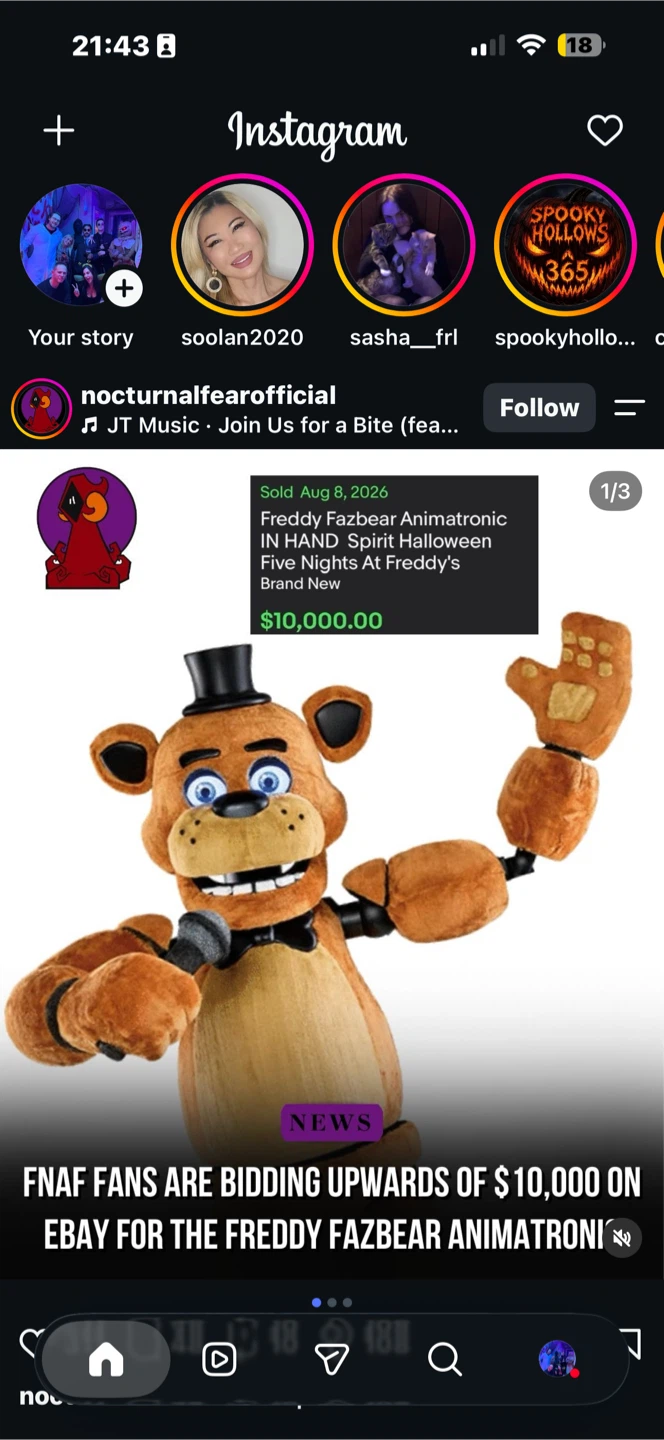 Freddy Fazbear Animatronic  NO LOWBALLERS - photo 2